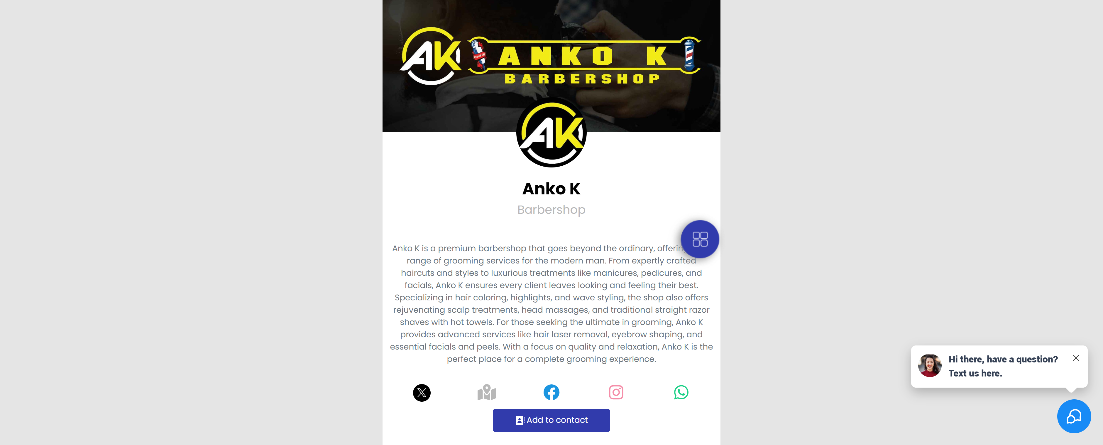 Ankok Barbershop - Online Booking System